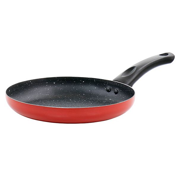 Oster Cocina Luneta 9.5 Inch Aluminum Nonstick Frying Pan in Red Oster Cocina