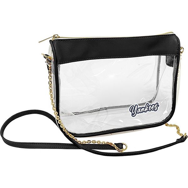 Сумка тоут New York Yankees Hype Stadium Crossbody Clear Bag Unbranded