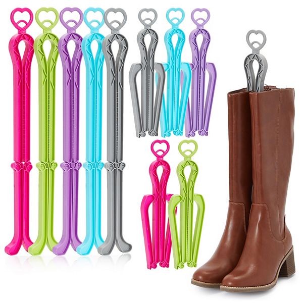 10 Pack Folding Boot Shaper Inserts, Tall Boots Support, Boot Organizer (13 In) Juvale