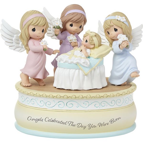 Precious Moments Angels Celebrated the Day You Were Born Musical Figurine Precious Moments