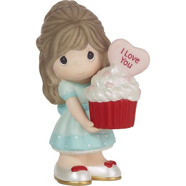 Precious Moments You Bake Me Happy Brunette Girl Figurine Precious Moments