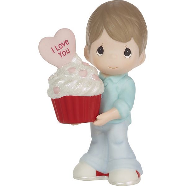 Precious Moments You Bake Me Happy Brunette Boy Figurine Precious Moments