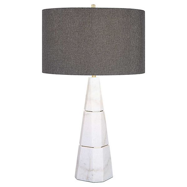 Uttermost Citadel White Marble Table Lamp Uttermost