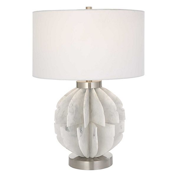 Uttermost Repetition White Marble Table Lamp Uttermost