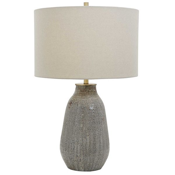 Uttermost Monacan Gray Textured Table Lamp Uttermost