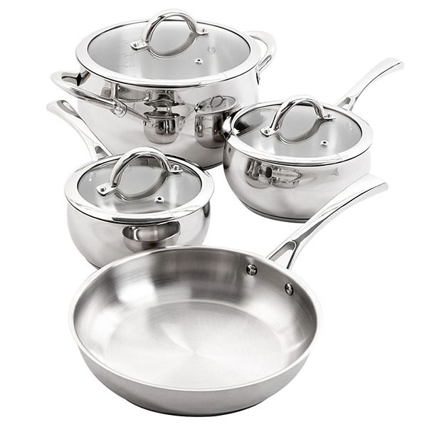 Oster Cocina Derrick 7 Piece Stainless Steel Cookware Set Oster Cocina