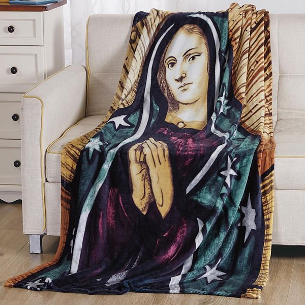 Plazatex Mary Microplush Decorative All Season 50" X 70" Throw Blanket Plazatex