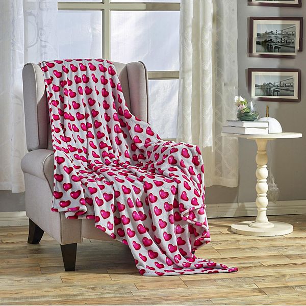 Plazatex Juliette Microplush Decorative All Season 50" X 60" Throw Blanket Plazatex