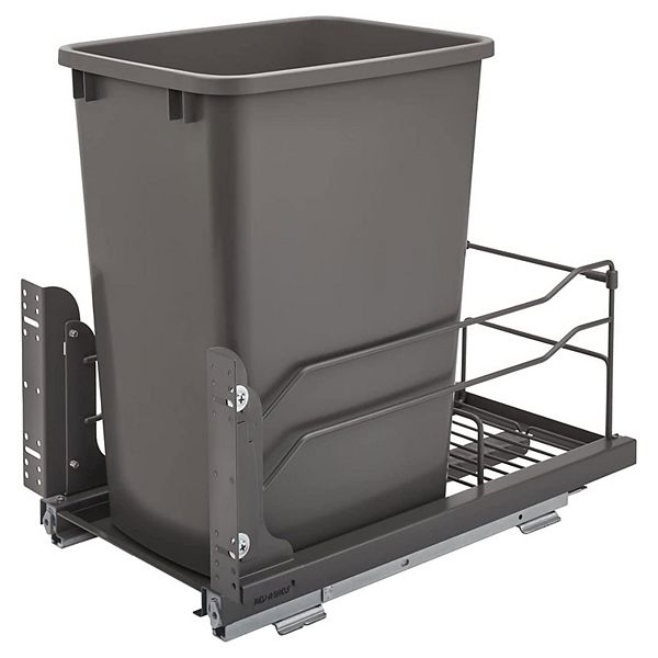 Rev-a-shelf Pullout Kitchen Trash Can 35 Qt. With Soft-close, 53wc-1535scdm-113 Rev-A-Shelf