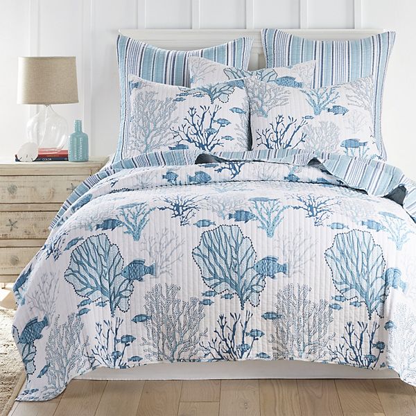 Levtex Home Lacey Sea Quilt Set with Shams Levtex