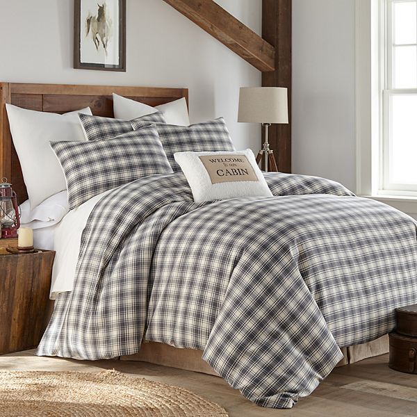 Levtex Home Paddock Gray Duvet Set with Shams Levtex