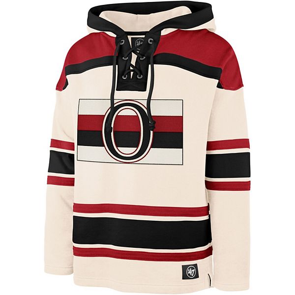 Мужское худи '47 Cream Ottawa Senators Superior Lacer с вышитым логотипом 47 Brand