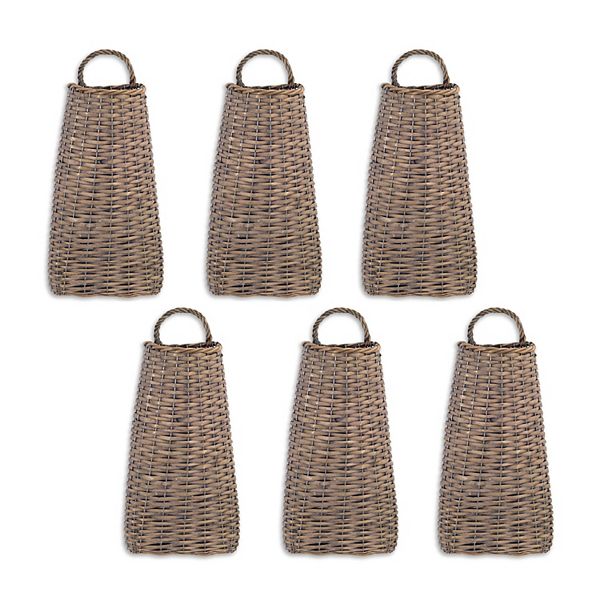 Melrose Woven Basket Wall Decor 6-piece Set Melrose