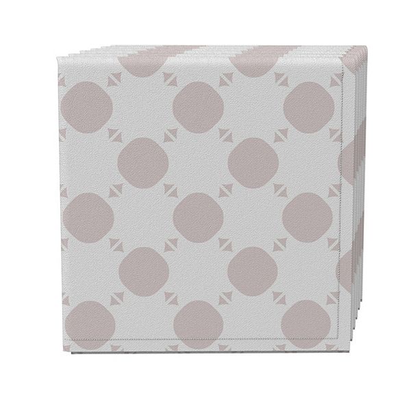 Napkin Set of 4, 100% Cotton, 20x20", Modern Geo Pattern Fabric Textile Products