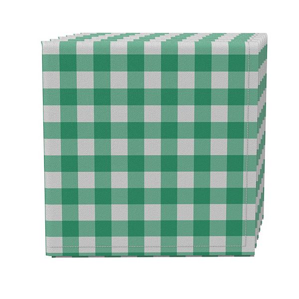 Napkin Set of 4, 100% Cotton, 20x20", Plaid 3 Fabric Textile Products