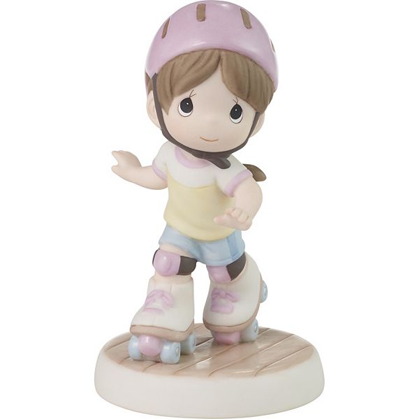 Precious Moments This Is How I Roll Brunette Bisque Porcelain Figurine Precious Moments