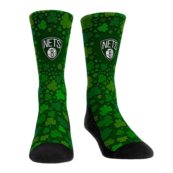 unisex Носки Rock Em Socks Brooklyn Nets St. Patty's Day Shamrock Unbranded