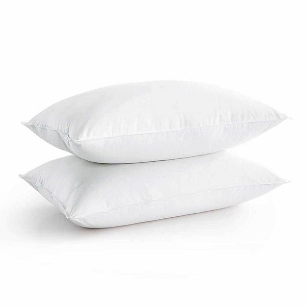 Unikome 2 Pack Cotton Feather & Down Fiber Firm Support Bed Pillows UNIKOME