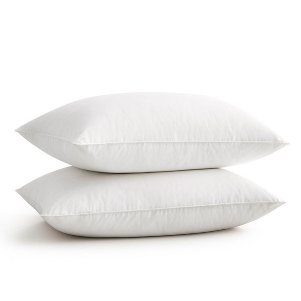 Unikome 2 Pack Medium Firm Goose Feathers and Down Alternative Pillows UNIKOME