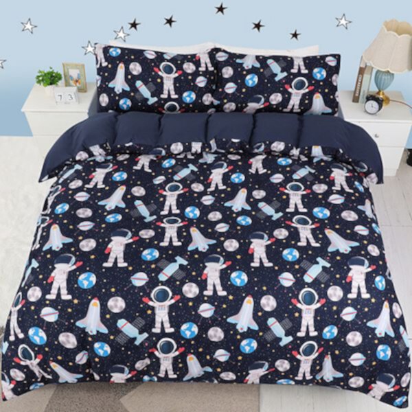 3 Piece Kids Bedding Set Polyester Microfiber Fabric Kids Duvet Cover  Queen PiccoCasa