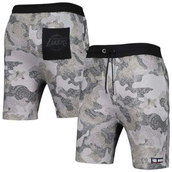 Мужские Спортивные шорты Hugo Boss Slam Camo для NBA Лос-Анджелес Лейкерс Unbranded