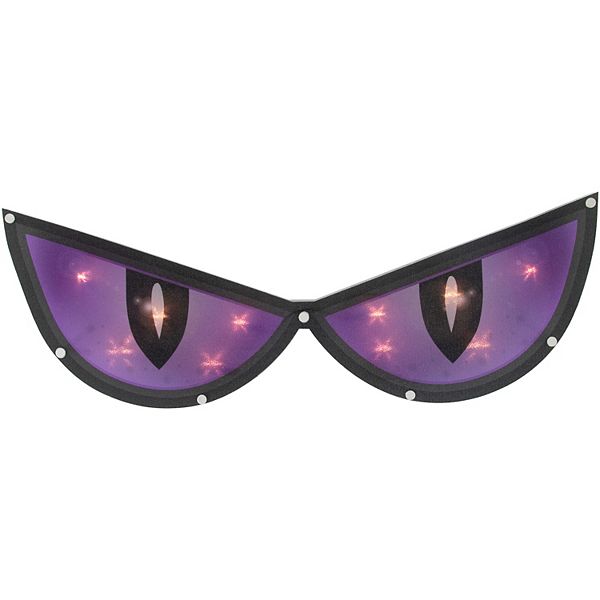 Northlight 20-in. Lighted Purple Eyes Halloween Window Silhouette Decoration Northlight