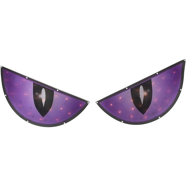 Northlight 42-in. Lighted Purple and Black Eyes Halloween Window Silhouette Decoration Northlight