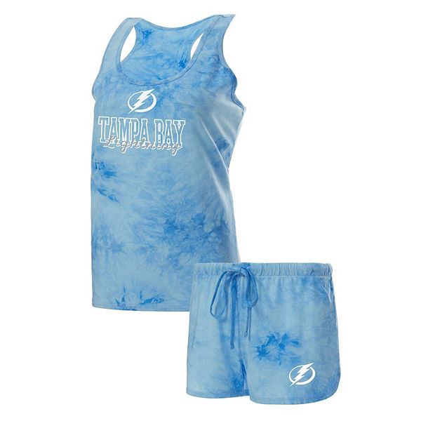 Women's Concepts Sport Blue Tampa Bay Lightning Billboard Tank Top & Shorts Sleep Set Unbranded