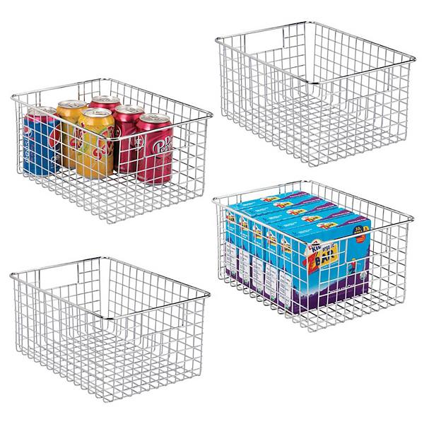 mDesign Metal Wire Food Storage Organizer Bin MDesign