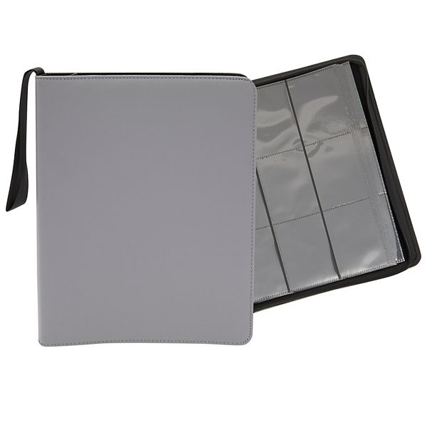 Trading Card Binder With 9-pocket Plastic Sleeves, 3-ring Organizer For 360 Tcg Cards (grey) Okuna Outpost