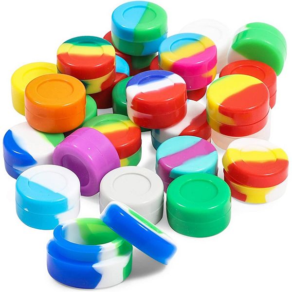 Non Stick Silicone Storage Jars (1.25 Inches, 25 Pack) Okuna Outpost