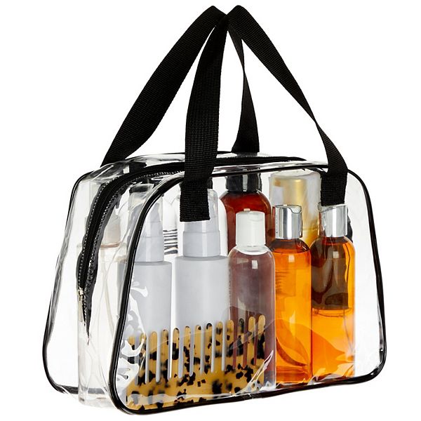 Сумка для ноутбука Zodaca Stadium Approved Clear Tote Handbag With Handles, Large 11x4x7 Plastic Bag Zodaca