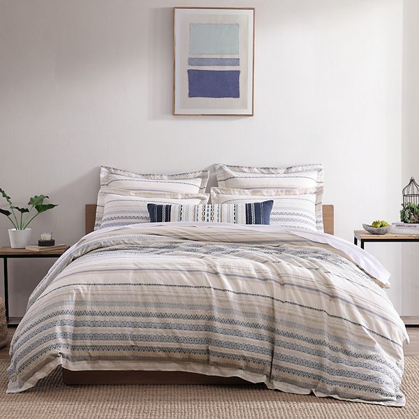 Levtex Home Preston Striped Geometric Duvet Cover Set with Shams Levtex