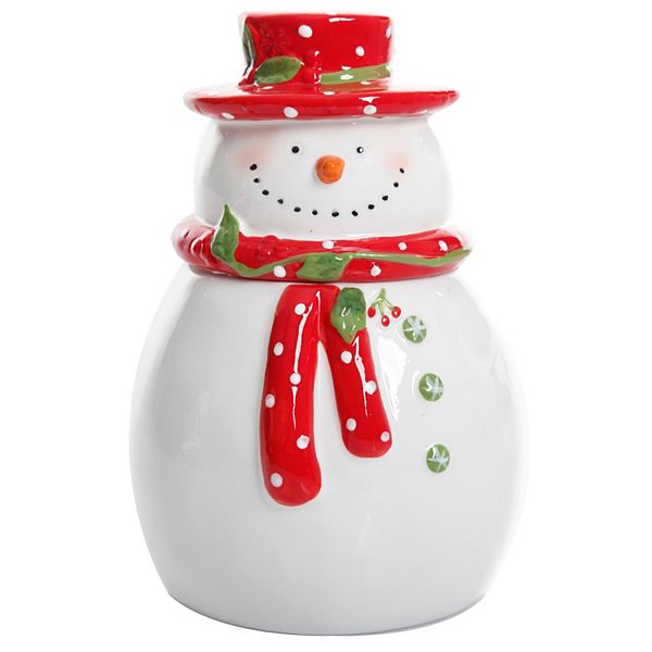 Gibson Home Jolly Plenitude 7.5" Snowman Cookie Jar Gibson Home