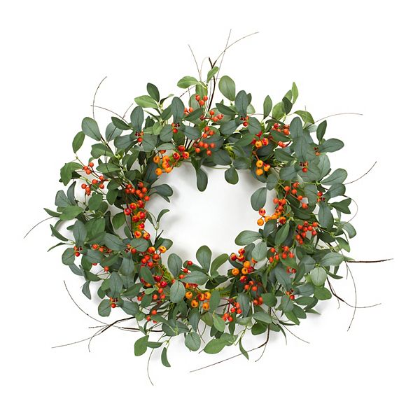 Melrose Foliage Berry Twig Artificial Wreath Melrose