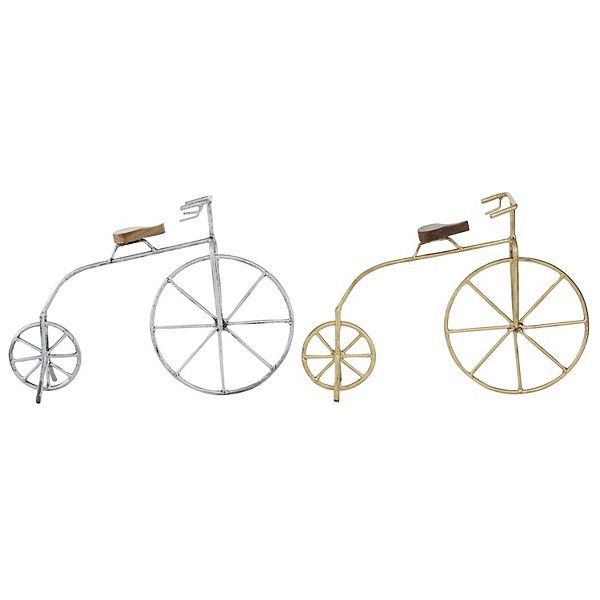 Stella & Eve Metal Bicycle Sculpture 2-Piece Set Stella & Eve