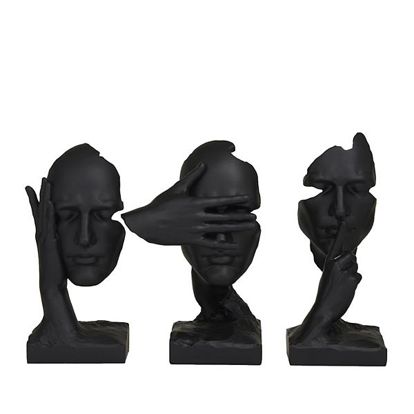 Stella & Eve The Novogratz Polystone Sculpture Decor Set of 3 Stella & Eve