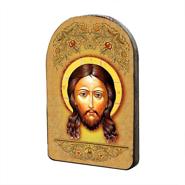 G.Debrekht The Holy Face Wooden Gold Plated Religious Christian Sacred Icon Inspirational Icon Decor - 86018 G.DeBrekht