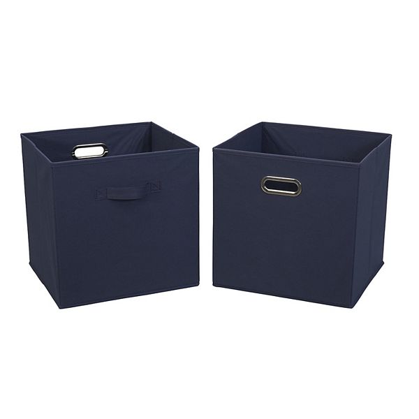 Household Essentials 2-Piece Fabric Storage Bin Set Household Essentials