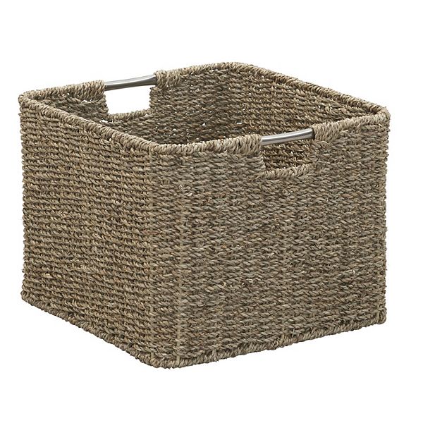 Household Essentials Square Wicker Basket Household Essentials