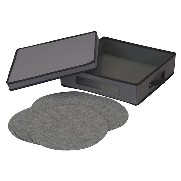 Household Essentials Holiday Charger Plate Lidded Storage Box Household Essentials