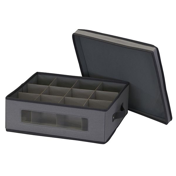 Household Essentials 12-Compartment China Cup Chest Household Essentials