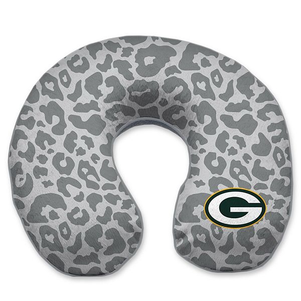 Подушка для путешествий Green Bay Packers Cheetah Print Memory Foam Unbranded