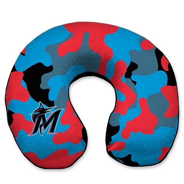 Подушка для путешествий Miami Marlins Camo Memory Foam Unbranded