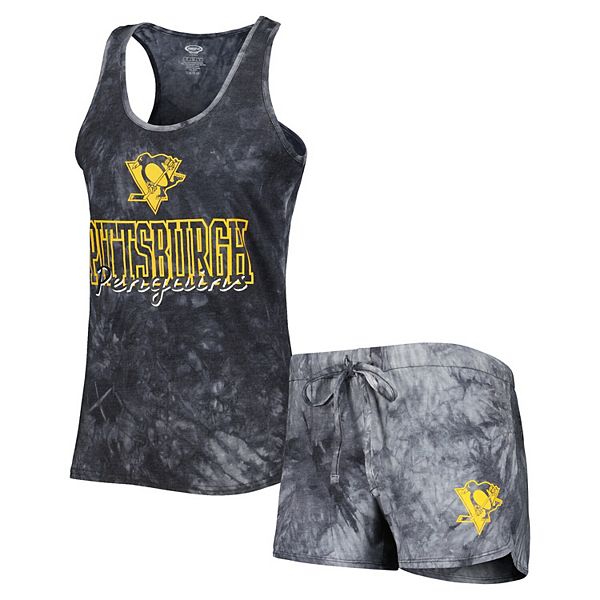 Women's Concepts Sport  Charcoal Pittsburgh Penguins Billboard Tank Top & Shorts Sleep Set Unbranded