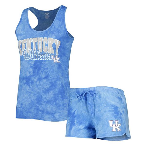 Women's Concepts Sport Royal Kentucky Wildcats Billboard Tie-Dye Tank Top and Shorts Sleep Set Unbranded