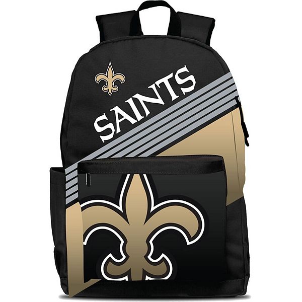 Водонепроницаемый полиэстеровый рюкзак New Orleans Saints Ultimate Fan с отделениями для ноутбука Unbranded