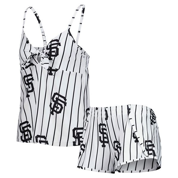 Women's Concepts Sport White San Francisco Giants Reel Allover Print Tank Top & Shorts Sleep Set Unbranded