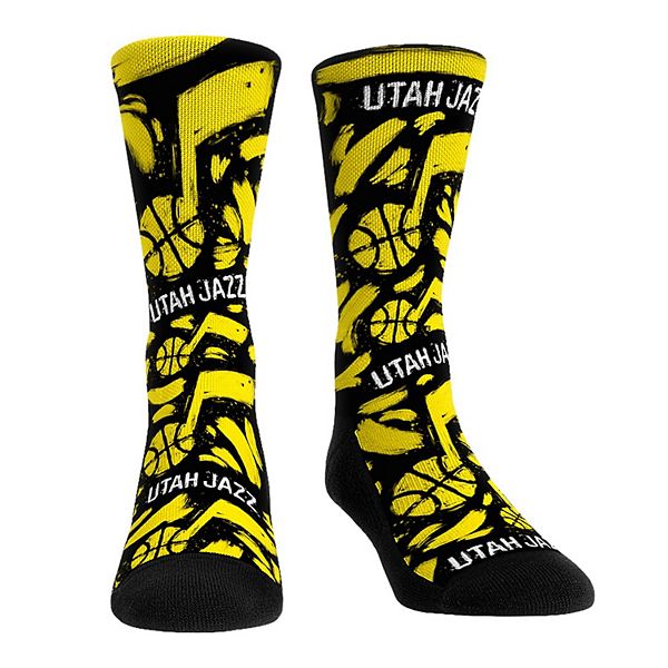 Унисекс носки Rock Em Socks с логотипом и графикой Utah Jazz, размеры L/XL и S/M Unbranded