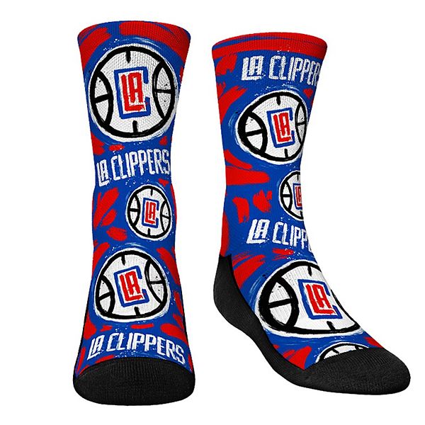 Носки Youth Rock Em Socks LA Clippers с логотипом и рисунком, размер L Unbranded